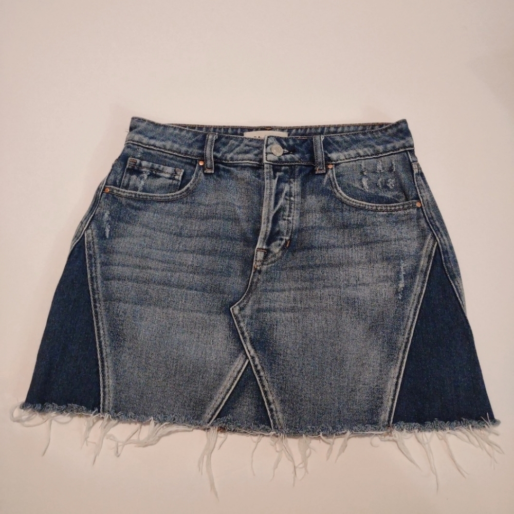 Pacsun Mini Denim Jean Panel Skirt 26